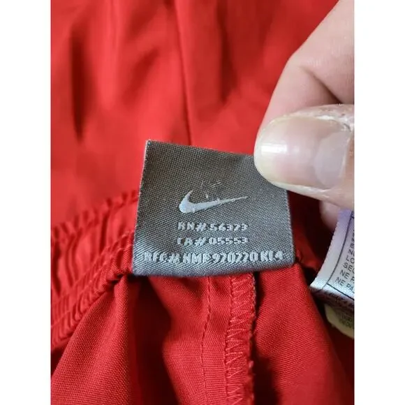 Nike Red Running Shorts Drawstring Medium - Picture 3 of 8